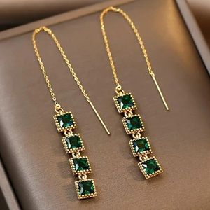 emerald green earrings